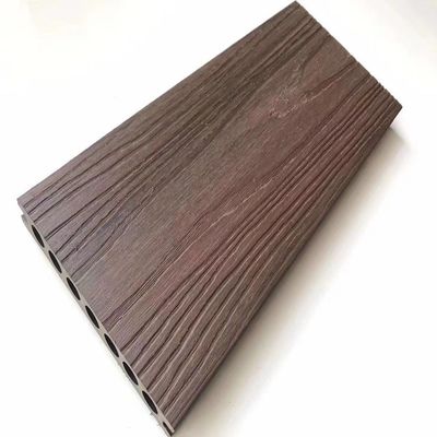 146 X 22mm Hollow WPC Co Extrusion Decking Balcony Anti Slip 3.6 M Papan Decking