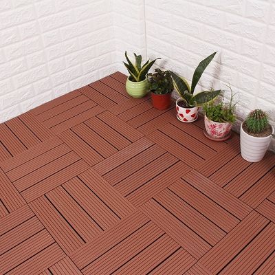 Antykorozyjne WPC Decking DIY 300 X 300 X 22mm Anti Rot Wpc Decking Outdoor