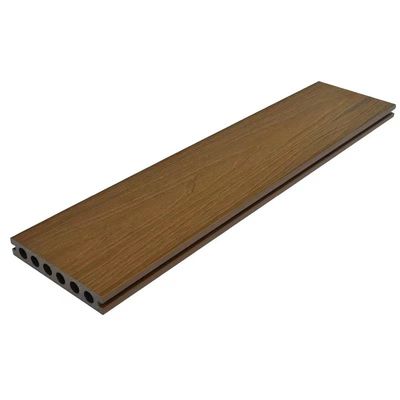 Balcony Co Extruded Decking 146 X 22mm 50mm Wpc Decking Tiles Lantai Tahan Air