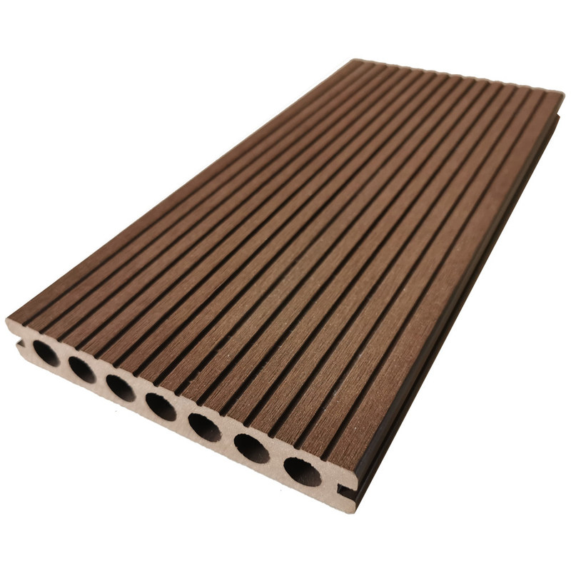 RoundHollow Wood Plastic Composite Decking Board,Size140mm X 23mm