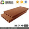 Brown piso de madera natural Grey Hollow Composite Decking del Decking de Wpc del grano de 100 x de 25m m