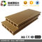 Brown plancher en bois naturel Grey Hollow Composite Decking de Decking de Wpc de grain de 100 x de 25mm