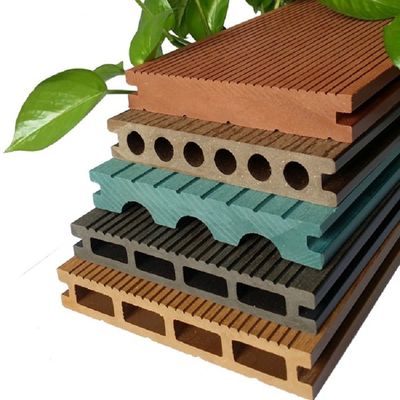 3D Model WPC Hollow Decking Strong Temperature Adaptability Eco Wood Composite Decking
