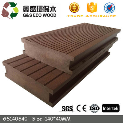 146 X 31mm WPC Solid Decking 150 X 25mm Panel Komposit Plastik Kayu Teras