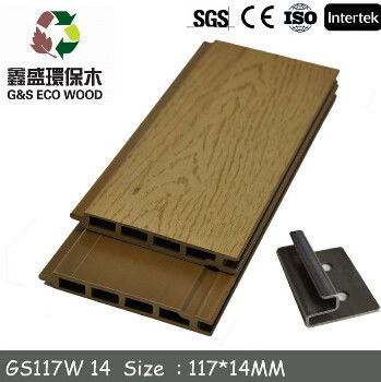 Malleability Anti Rot WPC Wall Panel 146 X 22mm Wood Plastic Composite Wall Cladding