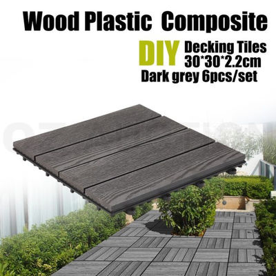 Anti Tekanan WPC DIY Decking 90 X 90MM Papan Komposit Plastik Kayu HDPE