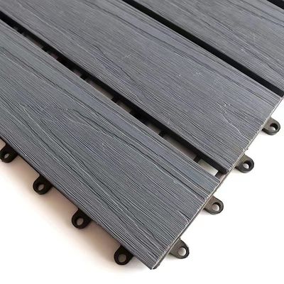 Grey 300 X 300mm WPC DIY Decking Moisture Proof Wpc Wall Cladding Interior