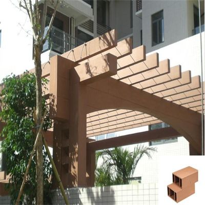 2.9M OakAnti Corrosion WPC Wooden Patio Pergola Composite Material For Pergola