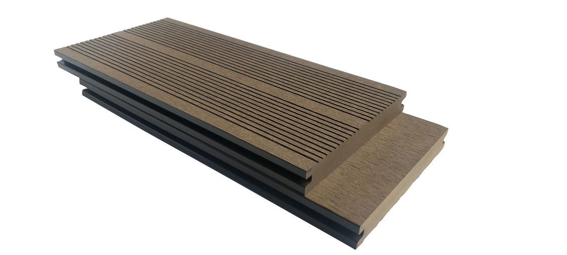 Grooves 5.8meter 140mm 20 Mm WPC Solid Decking