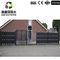 Wood Grain Composite Garden Fence Panels Full Privacy Horizontal Composite Fencing