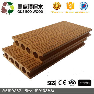 Anti Corrosion WPC Hollow Decking 140 X 25mm Hollow Plastic Decking Boards