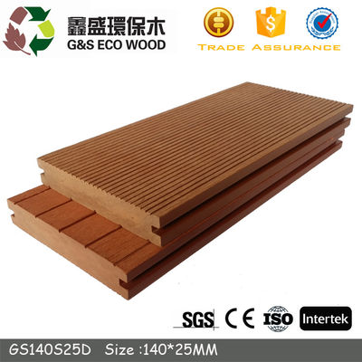 146 X 31mm WPC στερεό Decking 150 X 25mm ξύλινη πλαστική σύνθετη επιτροπή πεζουλιών