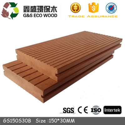 De rekupereerbare Houten Plastic Samengestelde Bevloering betegelt 140 X 25mm Stevige Samengestelde Decking