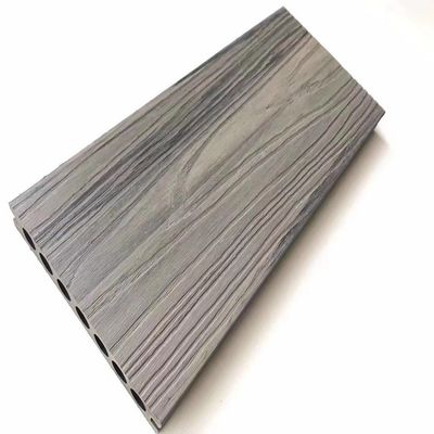 Stain Resistant Hollow WPC Co Extrusion Decking Public Park Exterior Wpc Board