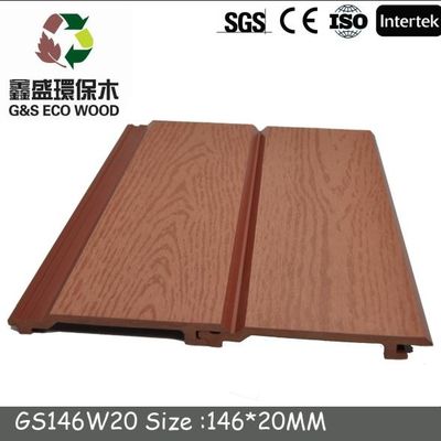 Lantai Komposit Plastik Kayu Sementara 205 X 20MM Panel Dinding Wpc Tahan Api Luar Ruangan