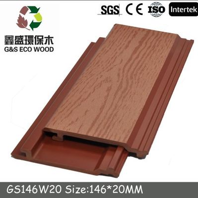 Temporary Wood Plastic Composite Flooring 205 X 20MM Fireproof Wpc Wall Panel Outdoor