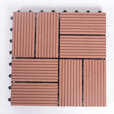 Chống ăn mòn 20 mm Smooth Diy Wpc Decking Garden Wood Plastic Composite Tiles