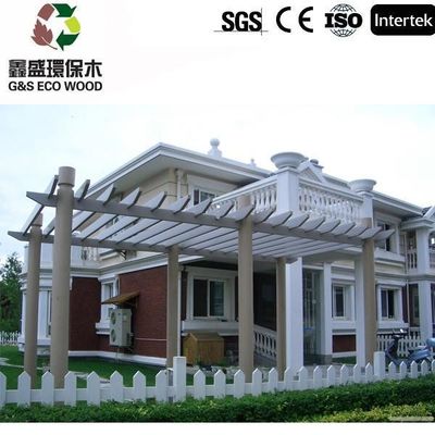 200mm Anti Korosi Kayu Tertutup Pergola Anti Uv Pergola Teras Kayu