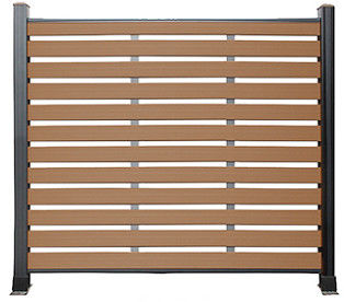 1.5M 1 WPC Fence Panels Dampproof ECO Friendly Composite Decorative Fence Panels