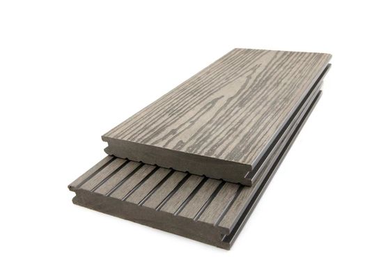 ECO Friendly Wood Plastic Composite Flooring 140 X 23mm Outdoor Plastic Wood Tiles