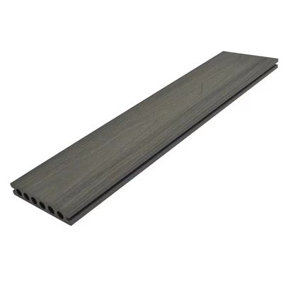 Grey 35% HDPE Extruded Plastic Decking Panel Dinding Luar Wpc Ramah Lingkungan