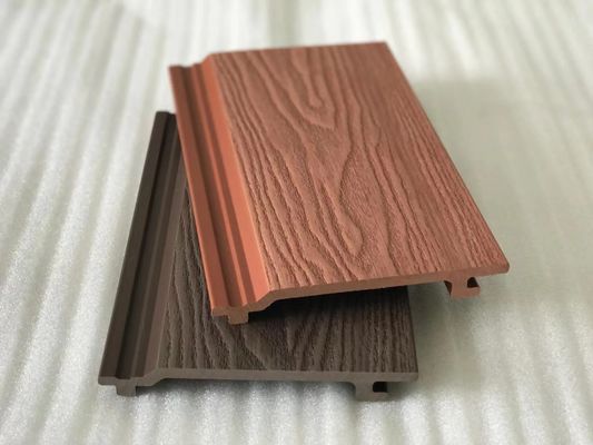 Van de Bekledingstegels van de Eco Zwarte Vuurvaste 3d Muur Houten Plastic Samengestelde Buiten de Muurbekleding