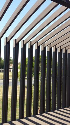 200mm Anti Corrosion Wooden Covered Pergola Anti Uv Wooden Patio Pergola