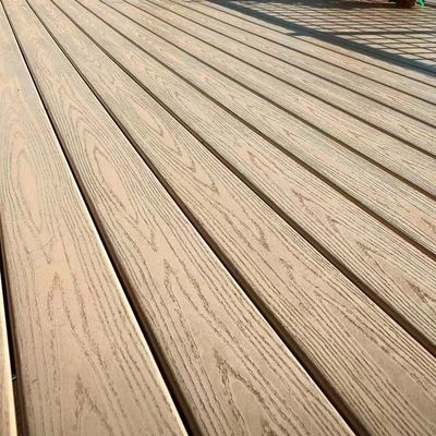 غیر شیمیایی WPC Co Extrusion Decking Wood Plastic Composite Boards 25mm