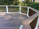 150 X 150mm 200 X 200mm WPC Railing Garden Wood Plastic Composite Fence