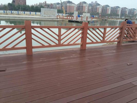 3m Outdoor Aluminium Frame WPC Railing 3D Garden Wood Plastic Composite Railing