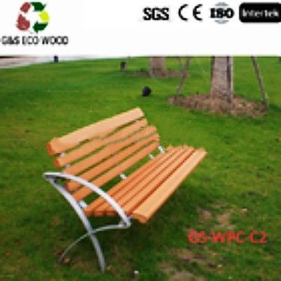 Solid Plastic Outdoor Park WPC Chair Polymers WPC Garden Bench Wood Plastic Composite