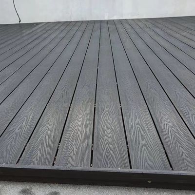 Outdoor House Decorate Wood Plastic Composite Flooring Co Extruded Decking 50mm