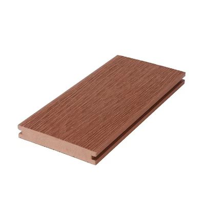 100 Percent Recyclable WPC Co Extrusion Decking Plastic Deck Lumber 5M