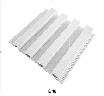 4m 5.8m Splitting Prevention WPC Wall Panel Outdoor White Composite Privacy Fence