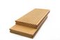 146 X 22mm Coffee WPC Hollow Board Wood And Plastic Composite Decking 140MM