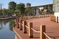 Anti Corrosion Composite Plastic Fence Panels Red Brown Plastic Deck Railing Systems