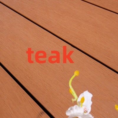 Wetter-beständiger Teakholz WPC Decking-im Freien Anti-UVzusammengesetztes Plastikbauholz