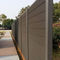 Weather Resistant WPC Fence Panels 200 X 200 Mm Eco Outdoor  Grey Composite Fence Panels