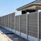 Weather Resistant WPC Fence Panels 200 X 200 Mm Eco Outdoor  Grey Composite Fence Panels