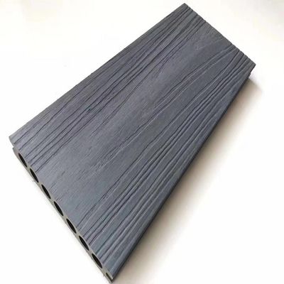 Stain Resistant Hollow WPC Co Extrusion Decking Public Park Exterior Wpc Board